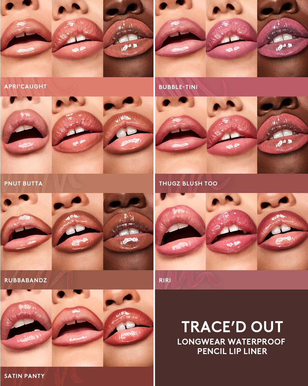 Traced Out Longwear Waterproof Pencil Lip Liner — Thugz Blush Too