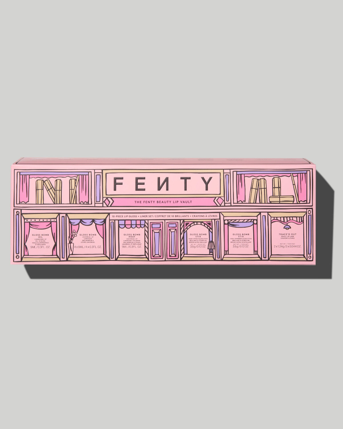 The Lip Vault 10-Piece Lip Gloss + Liner Set