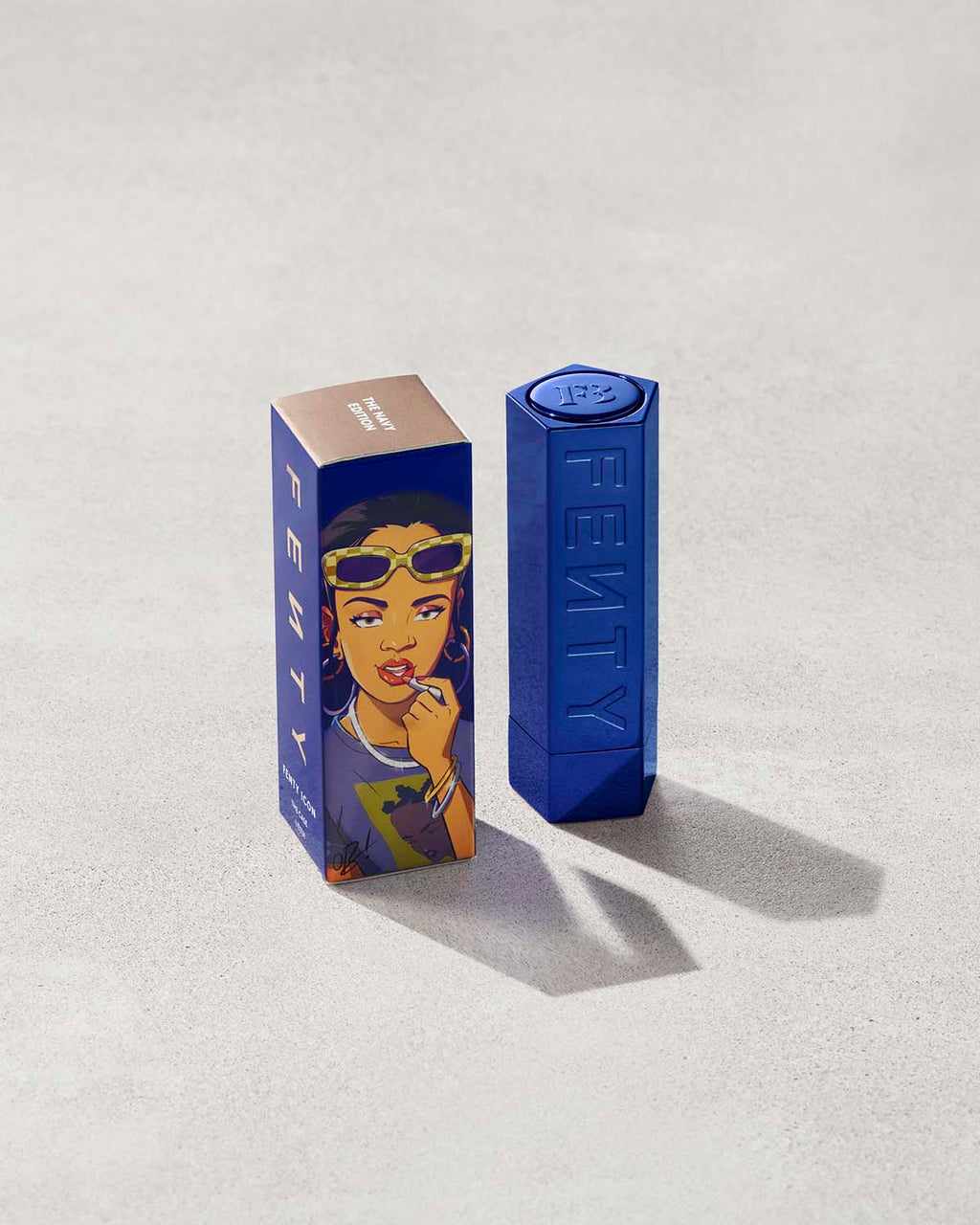 Icon The Case Semi-Matte Refillable Lipstick — Navy Edition