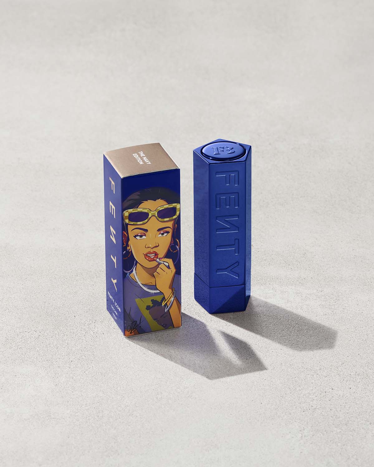 Icon The Case Semi-Matte Refillable Lipstick — Navy Edition