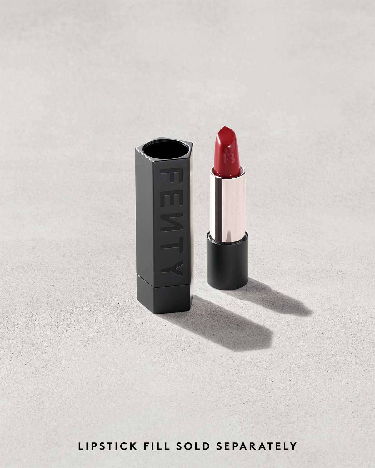 Icon The Case Semi-Matte Refillable Lipstick — Matte Black