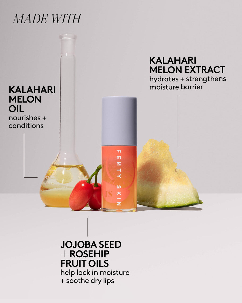 Treatz Hydrating + Strengthening Lip Oil — Kalahari Melon