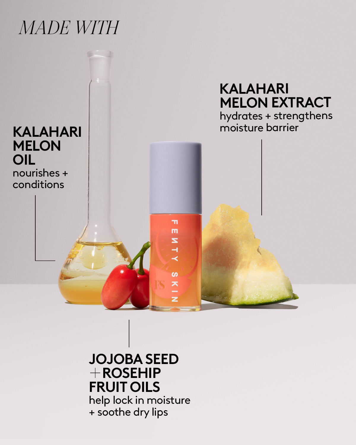 Treatz Hydrating + Strengthening Lip Oil — Kalahari Melon